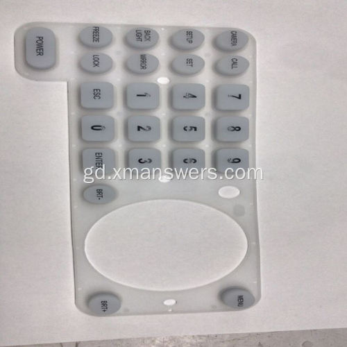 Keypad rubair silicone OEM airson smachd iomallach tv